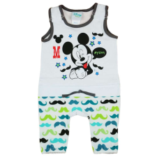 Disney ujjatlan Rugdalózó - Mickey Mouse #fehér-szürke - 56-os méret rugdalózó