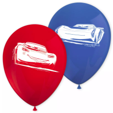 Disney Verdák Arena Race léggömb, lufi 8 db-os 28 cm Nr1 party kellék