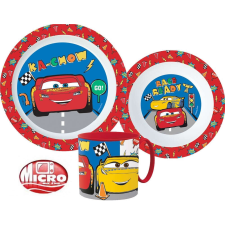 Disney Verdák étkészlet, micro műanyag szett bögrével 265 ml babaétkészlet