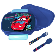 Disney Verdák RPM szendvicsdoboz + evőeszköz szett uzsonnás doboz