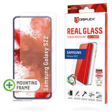 Displex Real Glass 2D Screen Protector + Case Samsung Galaxy A22 mobiltelefon kellék