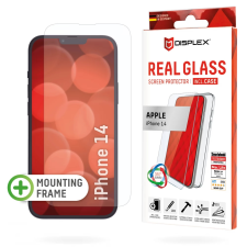 Displex Real Glass + Case iPhone 14 mobiltelefon kellék