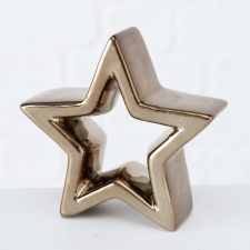  Dísz csillag 17 cm x 4,5 cm x 16 cm karácsonyi dekoráció