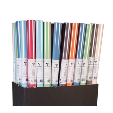 Díszcsomagoló Clairefontaine kraft pasztell 300x70 cm mintás csomagolópapír