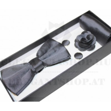  Díszdobozos csokornyakkendő szett 4 részes - Grafit ajándéktárgy