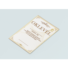  Díszes oklevél ajándéktárgy