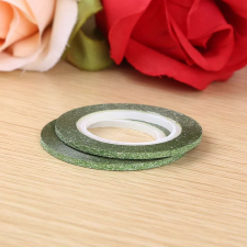  Díszítő szál / csík - csillámos zöld 2mm körömdíszítő