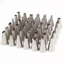  Díszítőcső fém, kicsi, 48 db-os sütés és főzés