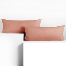 Díszpárnahuzat AMBER szín korallpiros stílus klasszikus anyag dzsörzé 40x120 DecoKing lakástextília
