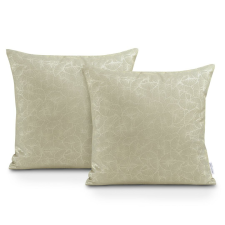  Díszpárnahuzat GINKGO szín krémszínű nyomott motívum növényi oxford 45x45 ameliahome lakástextília