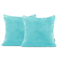 Díszpárnahuzat HENRY szín türkiz jacquard dombornyomott motívum geometrikus 45x45 decoking lakástextília