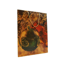 Dísztasak 44 x 32 cm "Karácsony, fa, nagy zöld gömb" ajándéktasak