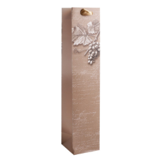  Dísztasak boros 8x38 cm pálinkás szőlős ajándéktasak
