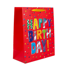  Dísztasak matt 18x23 cm Happy Birthday ajándéktasak