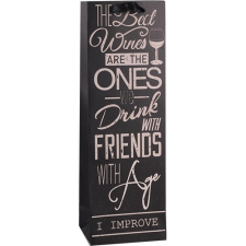 Dísztasak matt boros 12x36 cm Wine we drink ajándéktasak