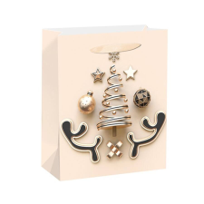 - Dísztasak Special M 18x23x10 cm karácsonyi színes fényes szalagfüles ajándéktasak