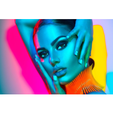  Divat tapéta, tarka smink, 300 x 250 cm tapéta, díszléc és más dekoráció