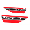 Diverse / Import Oldalsó fedél matrica 90mm x 320mm Yamaha FS 1 Mokick, RD 50 számára