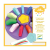 DJECO 12 flower crayons for toddlers - Marokkréta, 12 színű vírág