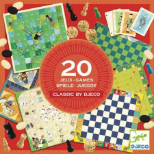 DJECO 20 Klasszikus társasjáték 6 éves kortól - Classic box - 20 games - Djeco társasjáték