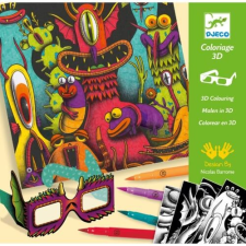 DJECO 3D színező - Vicces lények - Funny Freaks 3D Djeco Design by kreatív és készségfejlesztő