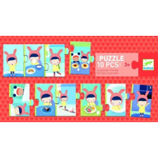 DJECO A nap puzzle trió tevékenységei puzzle, kirakós
