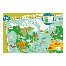 DJECO Around the world - Lenyűgöző Világ puzzle, 200 db-os puzzle, kirakós