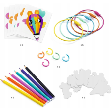 DJECO Artistic Plastic Cuki Kulcstartó Díszek - Kawaii (DJ09487) kreatív és készségfejlesztő