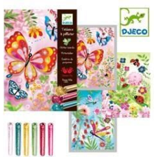 DJECO Csillámpor Kép - Csillogó Pillangók (146521) kreatív és készségfejlesztő