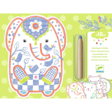 DJECO : Design by Meglepetés színező - Vadállatok - Wild animals kreatív és készségfejlesztő