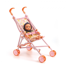 DJECO Djeco Babakocsi - Virágos, 54 cm - Stroller Flowers játék babakocsi