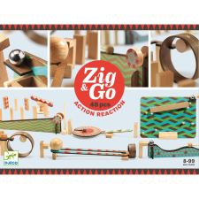 DJECO Djeco Építőjáték - Sokasodó 48 db - Zig & Go kreatív és készségfejlesztő
