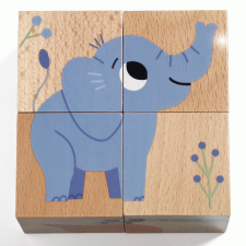 DJECO Djeco Kockakirakó - Vadállatok - Wild & Co puzzle, kirakós