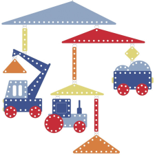 DJECO Djeco: Little Big room Szélmobil függődísz - Építkezés - Construction egyéb bébijáték
