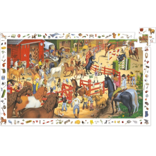 DJECO DJECO megfigyelő puzzle: Lovak 200 darabos puzzle, kirakós