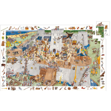 DJECO Djeco Megfigyeltető puzzle - Bevehetetlen vár - Fortified castle játékfigura
