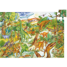 DJECO Djeco Megfigyeltető puzzle - Dinoszauruszok 100 db-os puzzle, kirakós