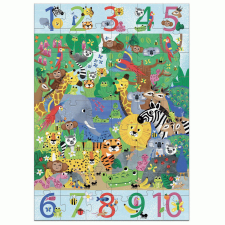 DJECO Djeco Megfigyeltető puzzle - Dzsungelben - Jungle puzzle, kirakós