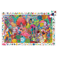 DJECO Djeco Megfigyeltető puzzle - Riói karnevál, 200 db-os - Rio Carnival puzzle, kirakós
