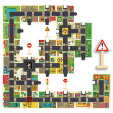 DJECO Djeco Óriás puzzle - A város - The city játékfigura