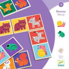 Djeco Domino - Egy az egyhez - Domino Wood társasjáték