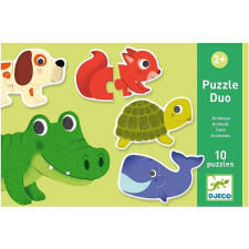 DJECO Duo puzzle Állatkák puzzle, kirakós