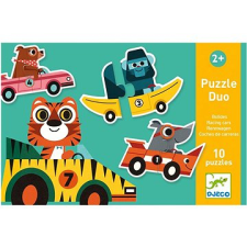 DJECO Duo puzzle Versenyautók puzzle, kirakós