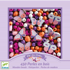  Djeco Fagyöngyök - Pillangók - Wooden beads, buterflies kreatív és készségfejlesztő