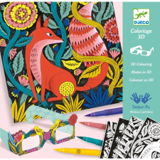 DJECO Fantázia kerekerdő- 3D-s színező kreatív készlet kreatív és készségfejlesztő