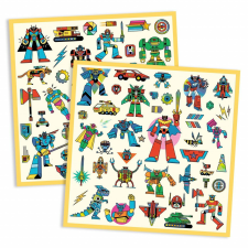 DJECO Fém matricák Robots, Djeco matrica
