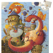 Djeco Formadobozos puzzle - Vaillant és a sárkány - Vaillant and the dragon játékfigura