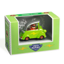DJECO Green Flash autó, Crazy Motors Collection, Djeco autópálya és játékautó
