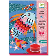 DJECO Homokkép Készítés - Szivárványos Halak - Fish Rainbows (146172) kreatív és készségfejlesztő