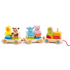 Djeco Húzható és építőjáték - Créaferme - 24 pcs fajáték
